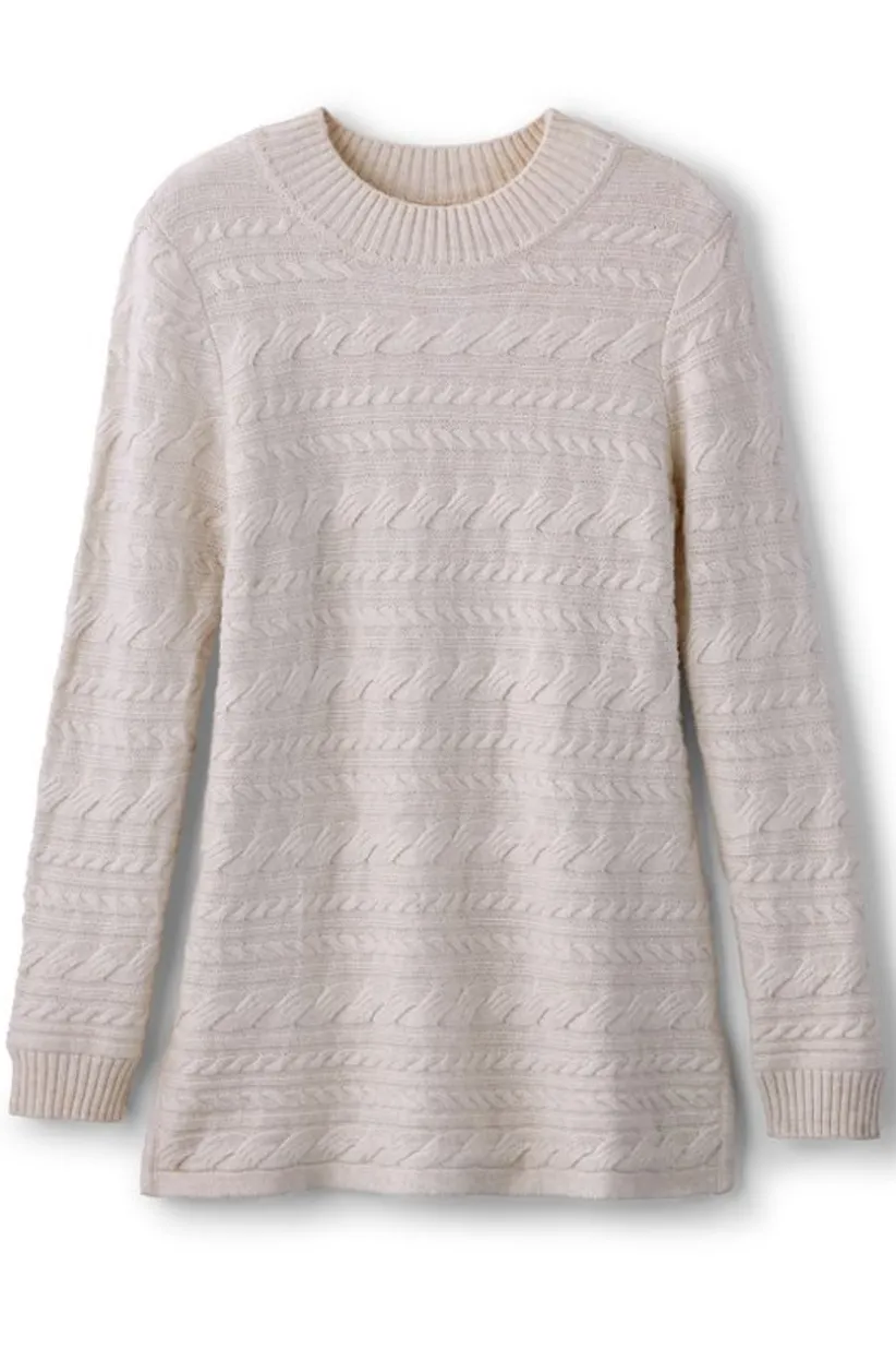 Soft Surroundings Alena Cable Sweater Tunic Store