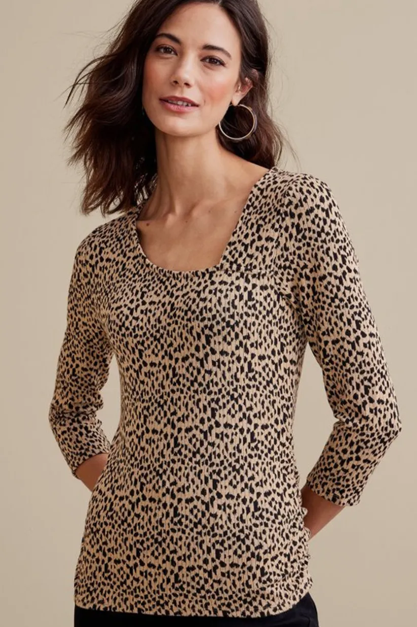 Soft Surroundings Anesha Top Leopard Sale