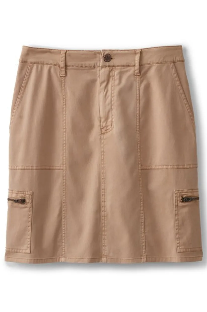 Soft Surroundings Antigua Utility Skort Sesame Fashion