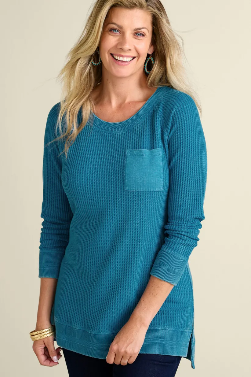 Soft Surroundings Autumn Waffle Tunic Cheap