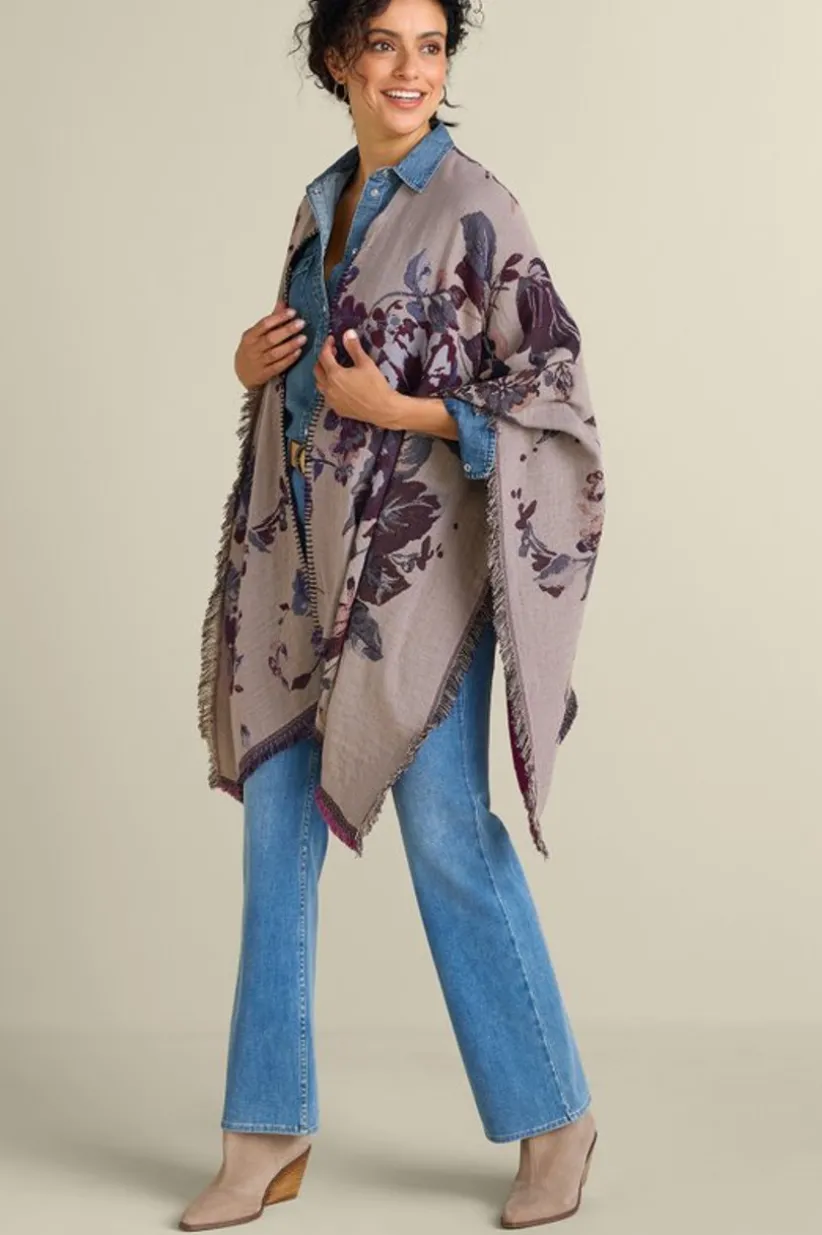 Soft Surroundings Beatrix Floral Wrap MidnightMulti Cheap