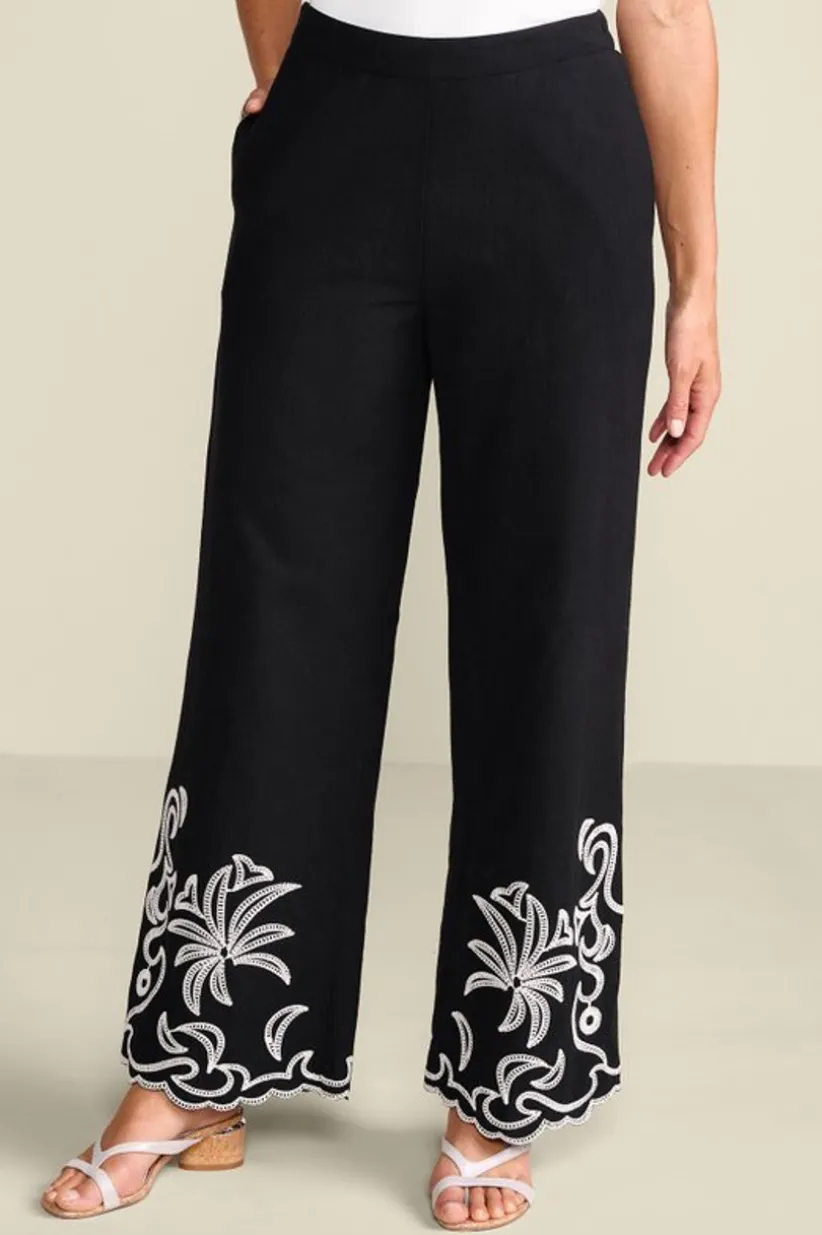 Soft Surroundings Bernita Pants Black Flash Sale