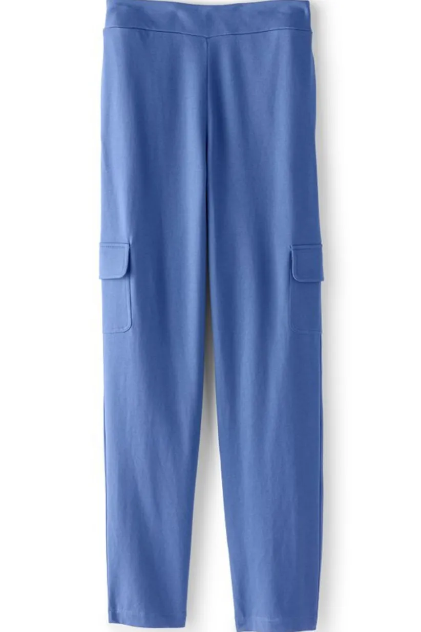 Soft Surroundings Birdie French Terry Cargo Pants TrueNavy Fashion