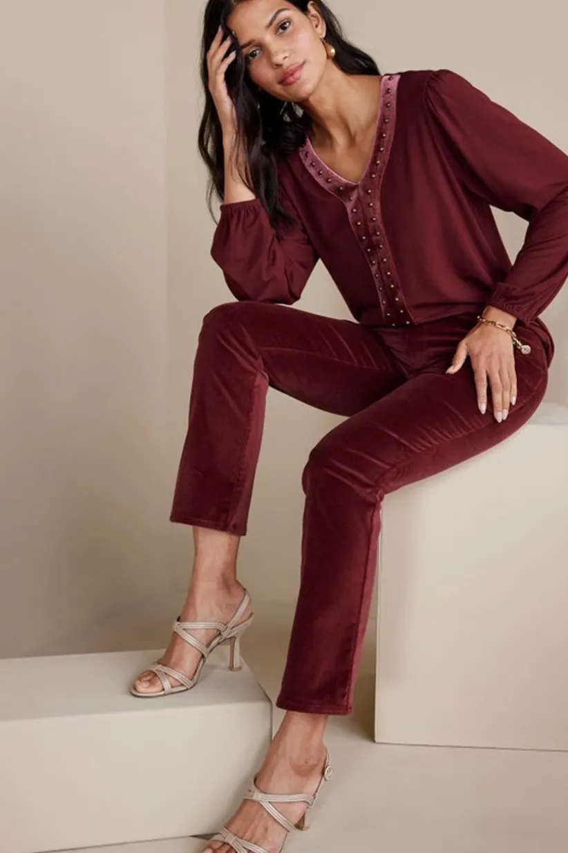 Soft Surroundings Blakely Velveteen Pants Best