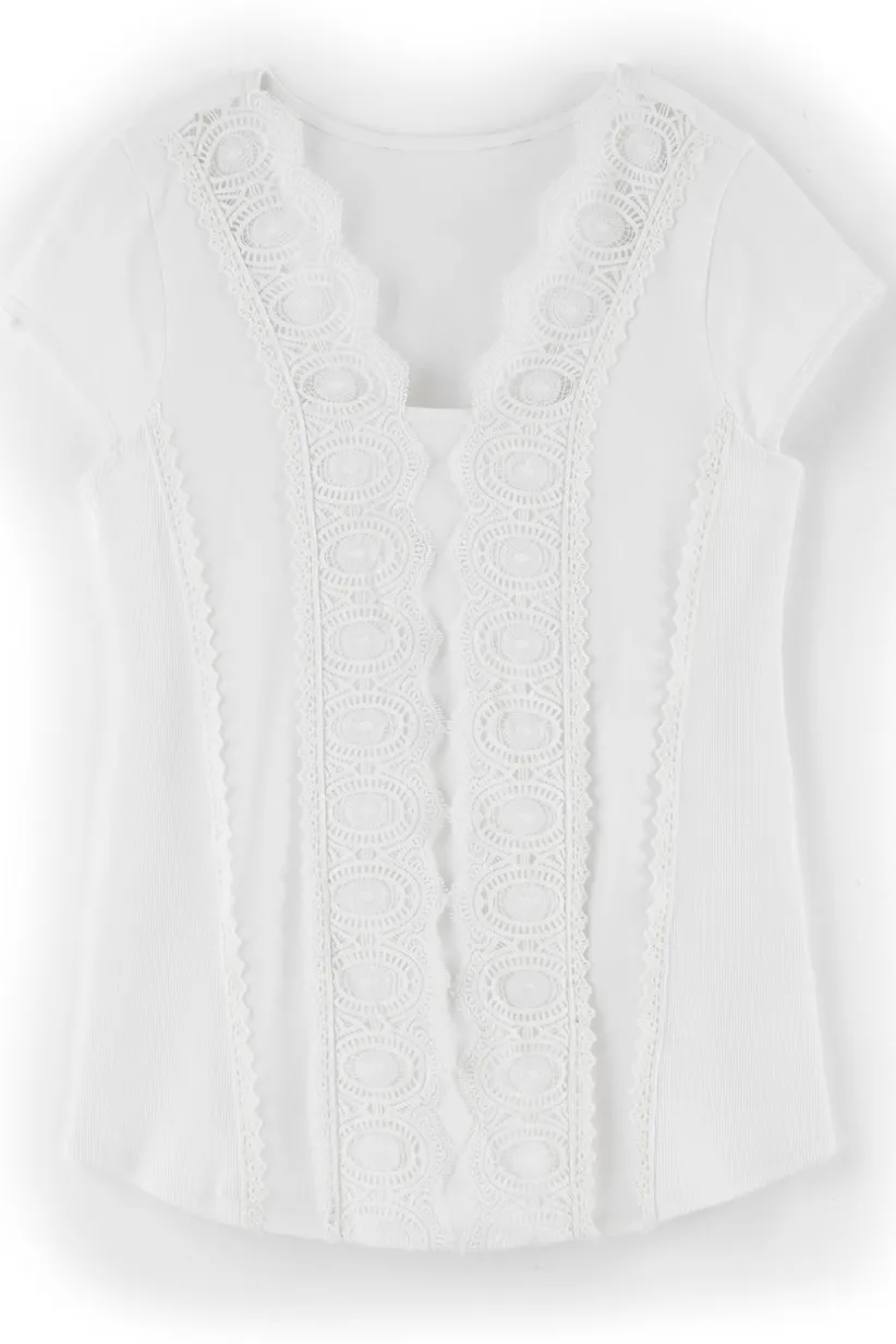 Soft Surroundings Breelyn Top White Hot