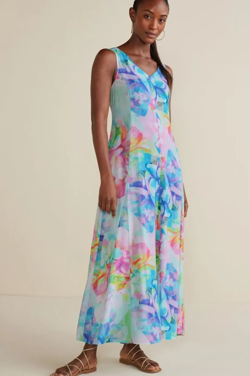 Soft Surroundings Brenda Maxi Dress PainterlyMultiFloral Shop