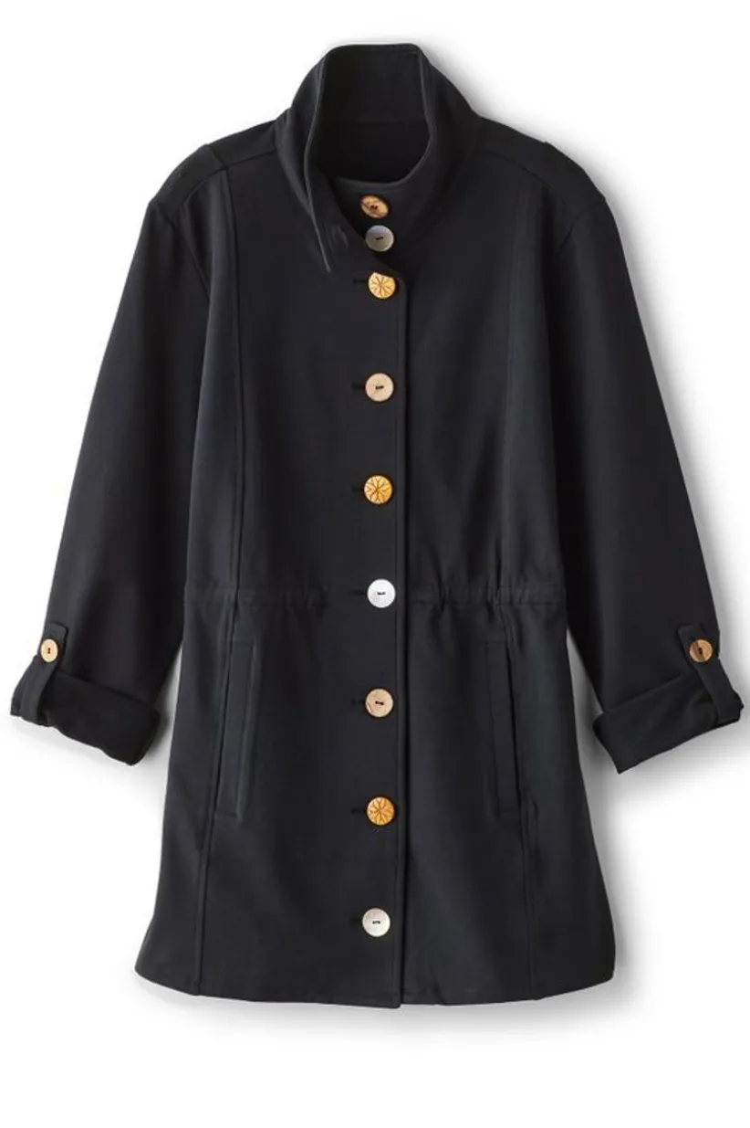 Soft Surroundings Caprice French Terry Jacket Black Online