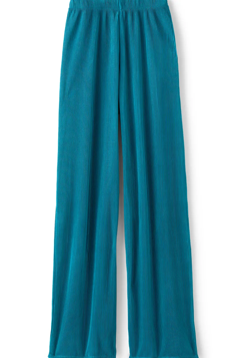 Soft Surroundings Cella Plisse Wide Leg Pants DeepLagoon Best Sale