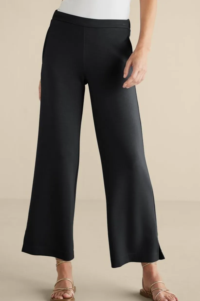 Soft Surroundings Ceri Knit Wide-Leg Pants Outlet