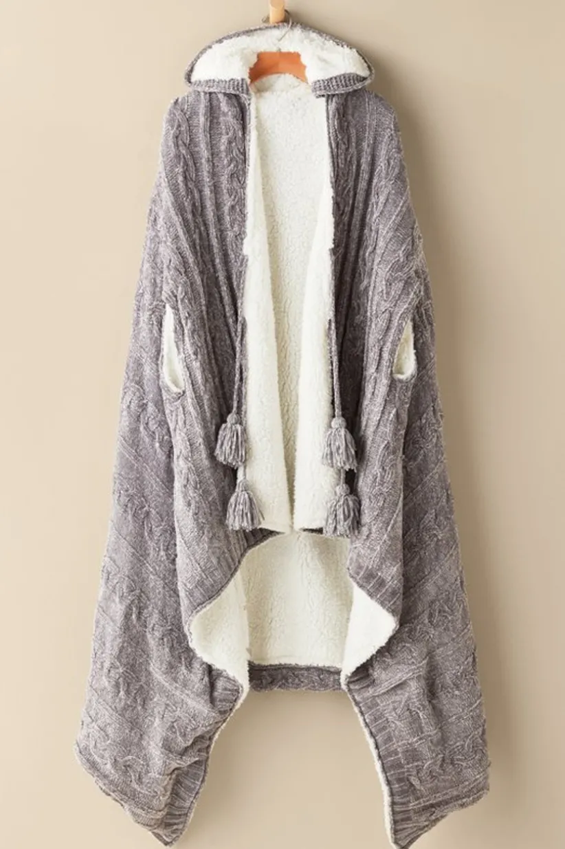 Soft Surroundings Chenille Sherpa Wearable Throw Shop