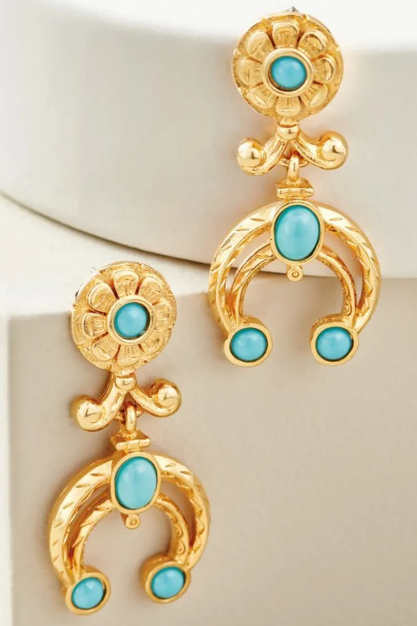 Soft Surroundings Dakota Drop Earrings Turquoise Store