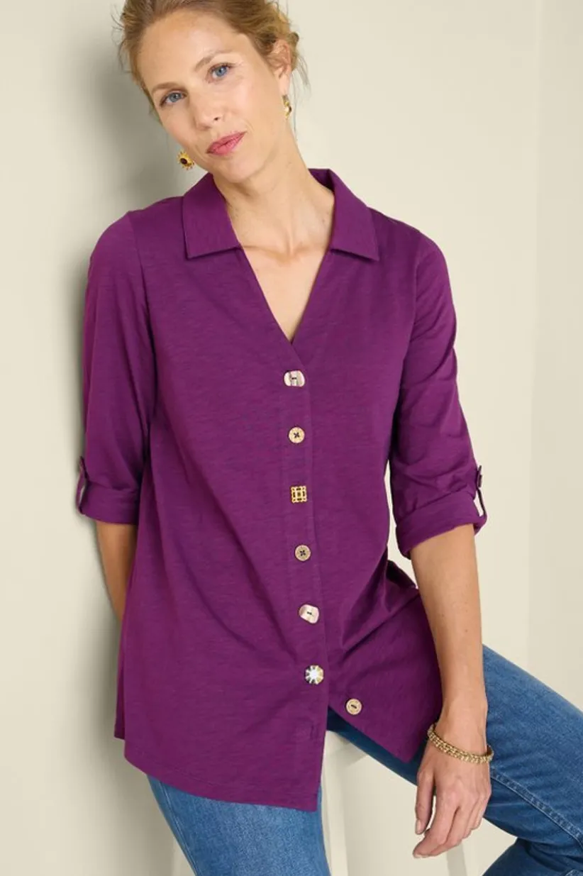 Soft Surroundings Danielle 3/4 Sleeve Tunic Store