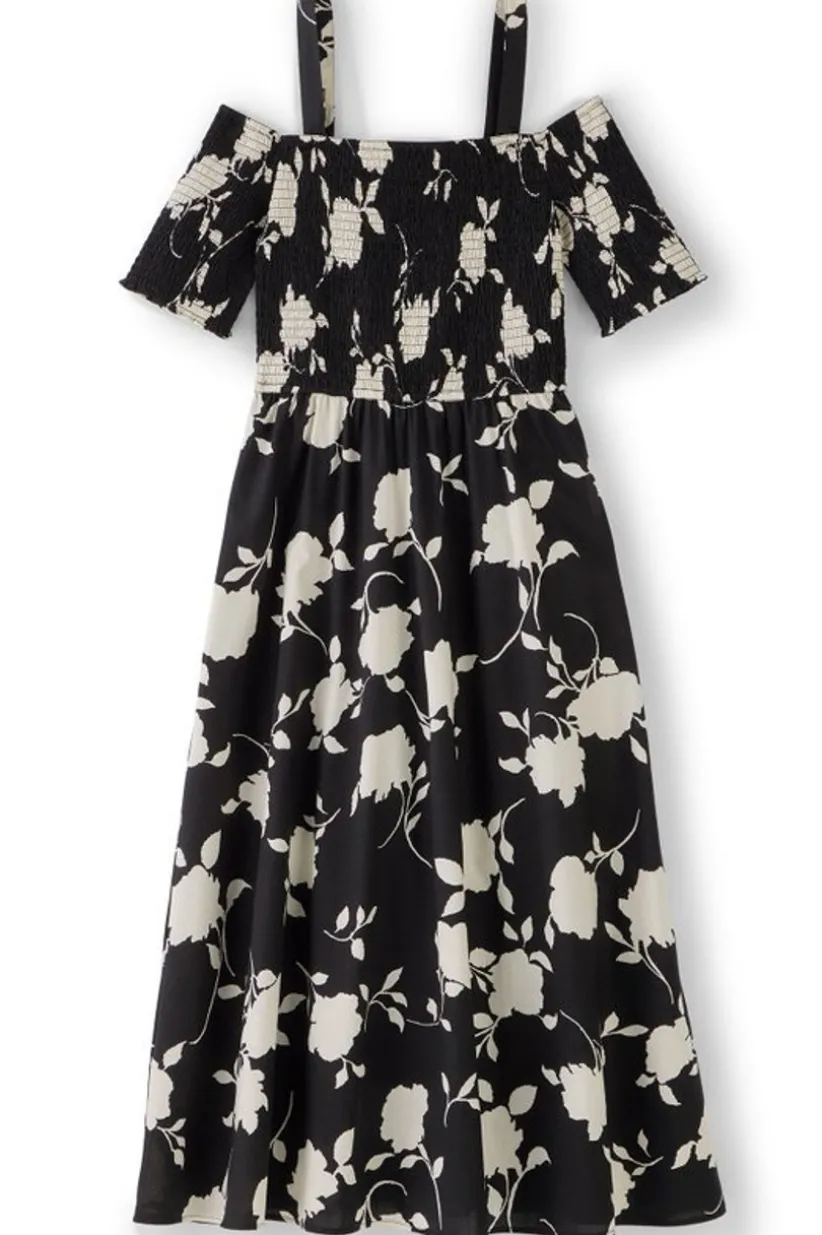 Soft Surroundings Divani Dress BlackWhiteFloral Shop