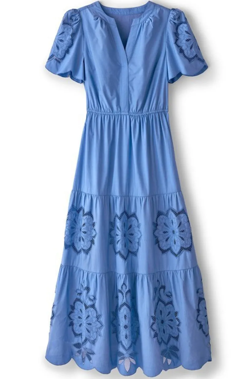 Soft Surroundings Dorothy Maxi Dress BlueBonnet Best