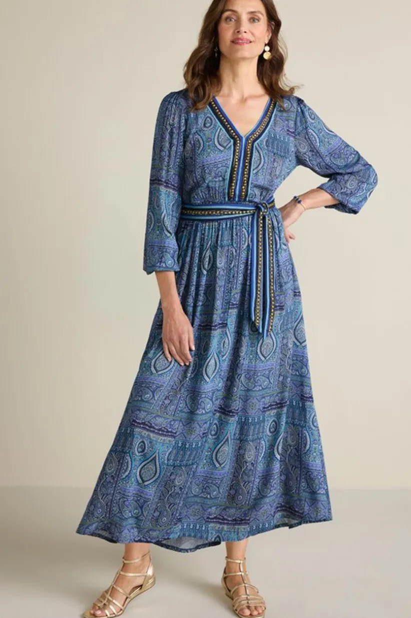 Soft Surroundings Eugenie Maxi Dress AzoresScarf Best Sale