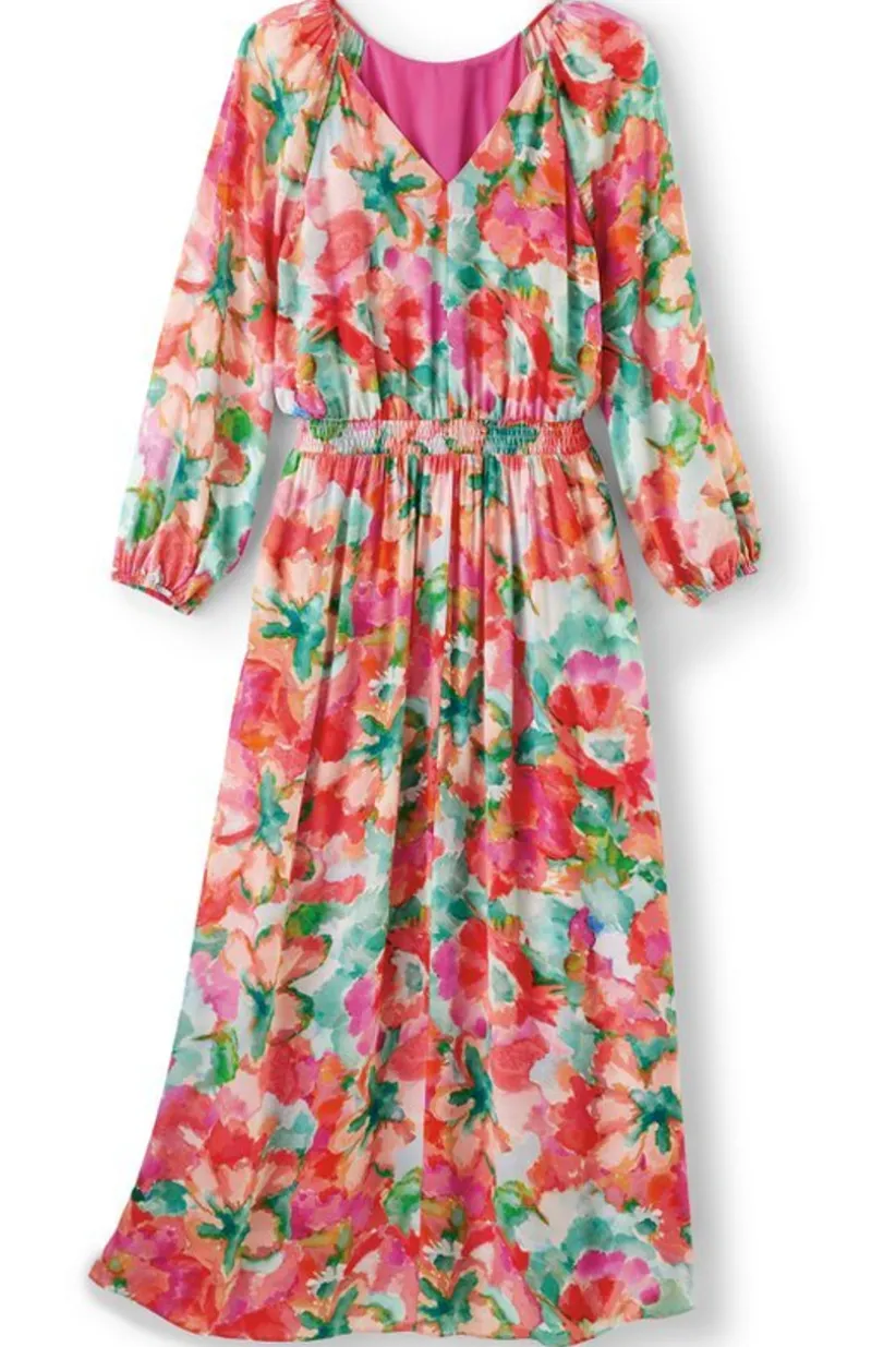 Soft Surroundings Evalina Maxi Dress TropicalFloral Outlet