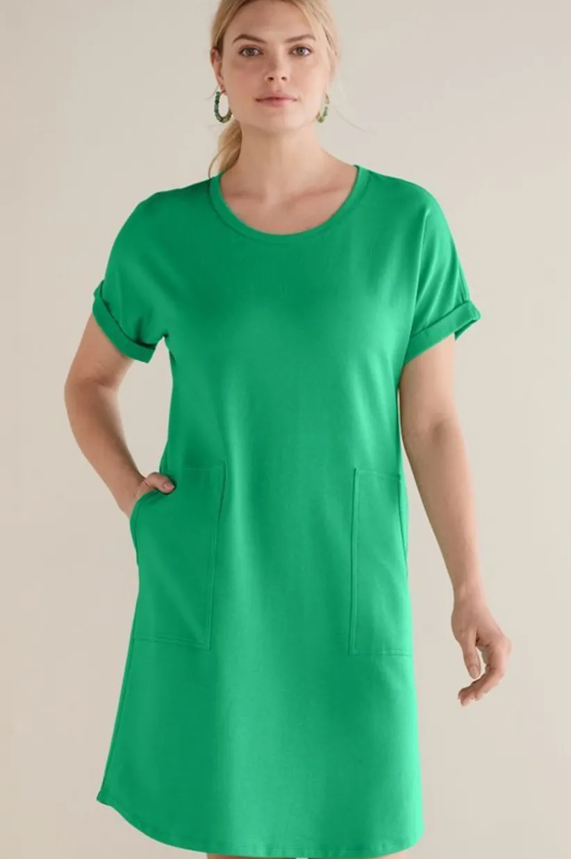 Soft Surroundings Fina French Terry Short Dress Online