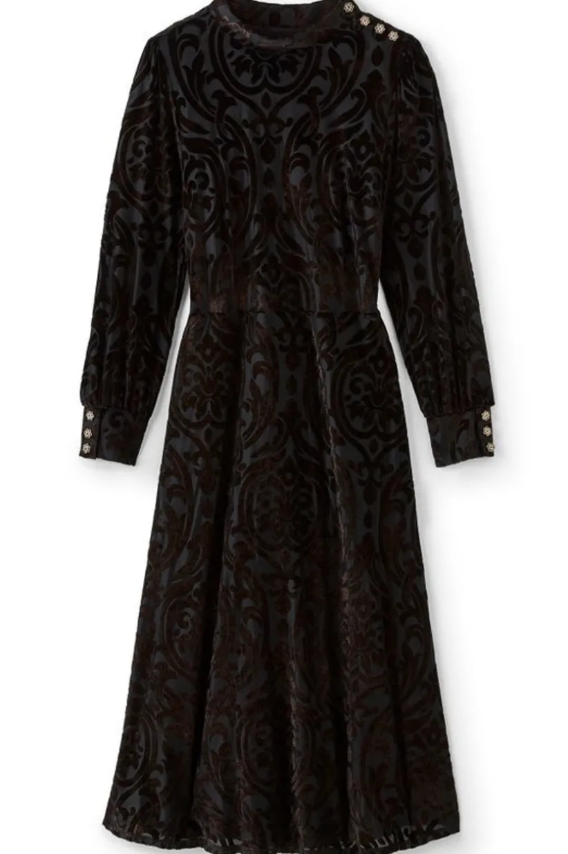 Soft Surroundings Hadley Velvet Dress BlackAbstract Best