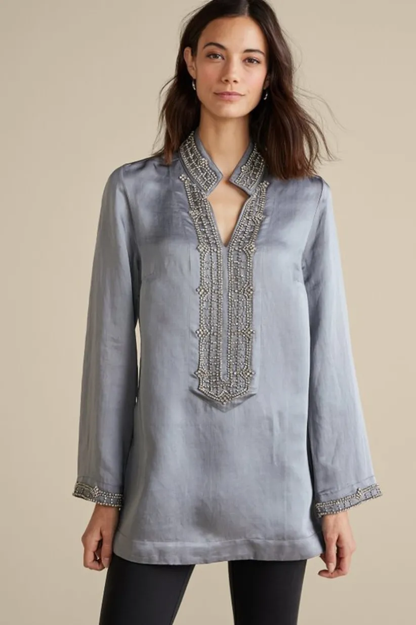 Soft Surroundings Icon Colette Tunic MoroccanEmbellishment Best Sale