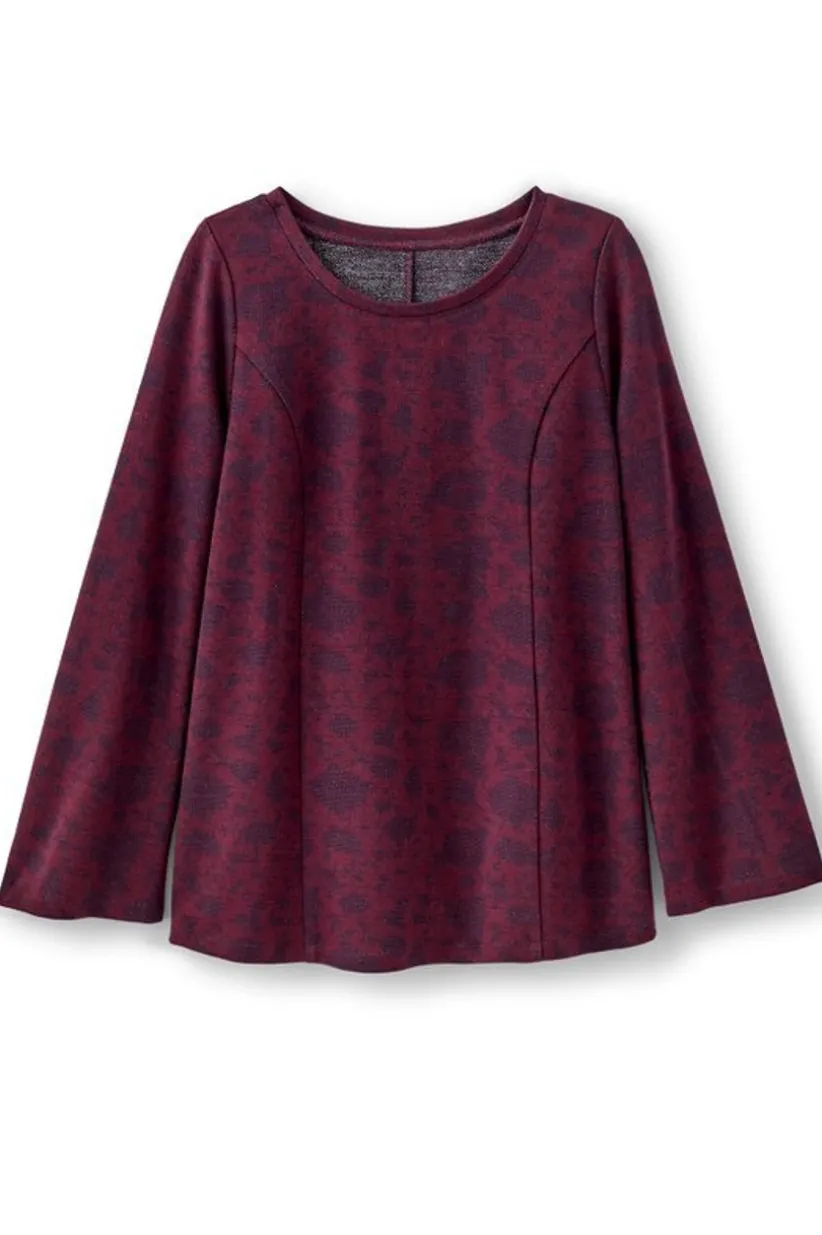 Soft Surroundings Jeri Jacquard Top MultiFloral Online