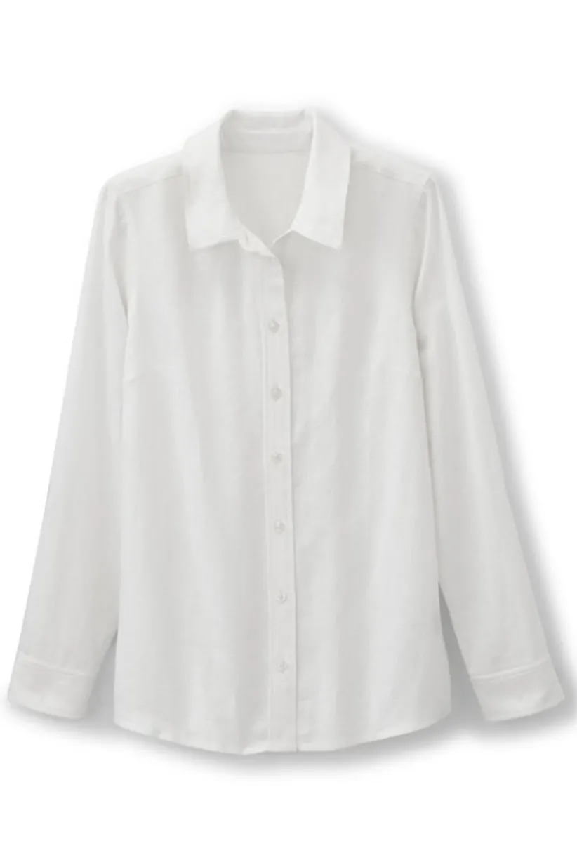 Soft Surroundings Jordan Linen Blend Shirt Store