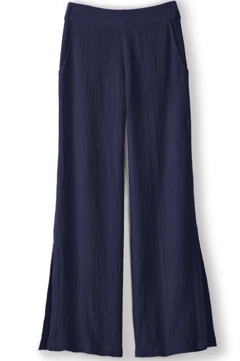 Soft Surroundings Khulani Wide Leg Gauze Pants Fashion