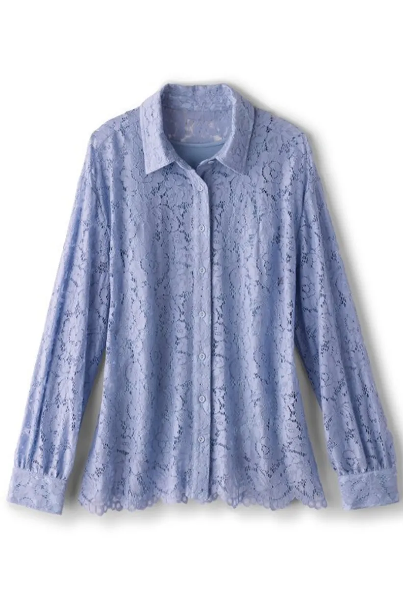 Soft Surroundings Lisa Lace Button Front Store