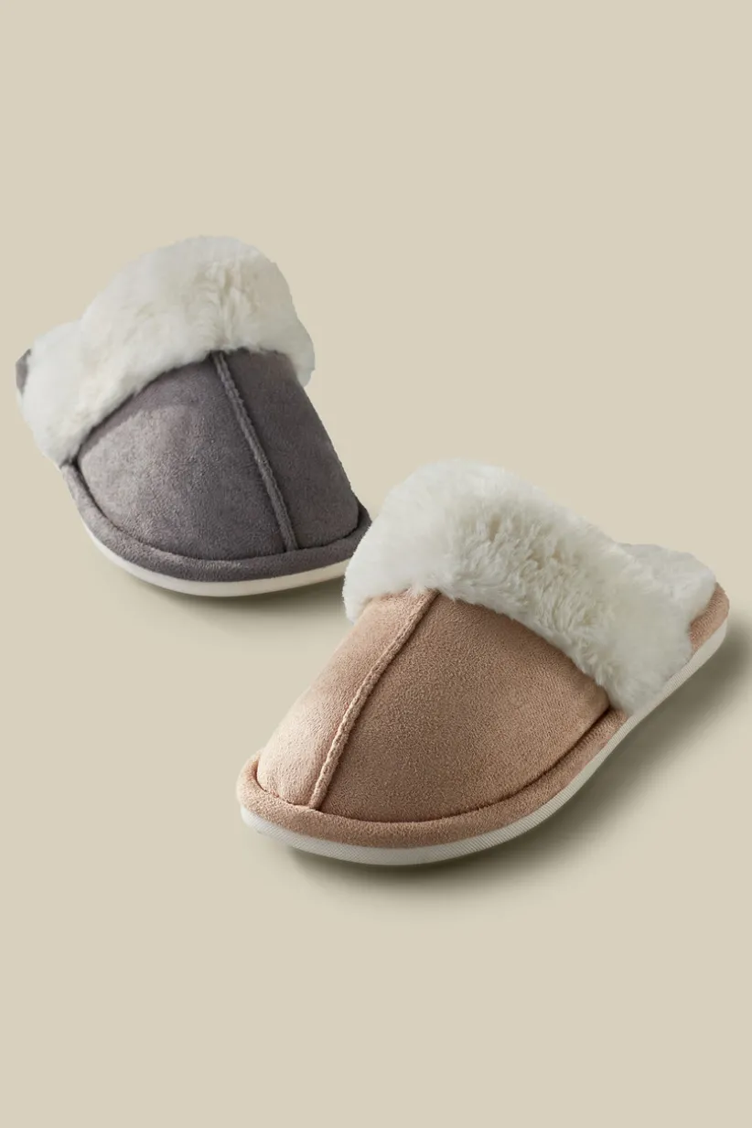 Soft Surroundings Lora Cuffed Slippers Store