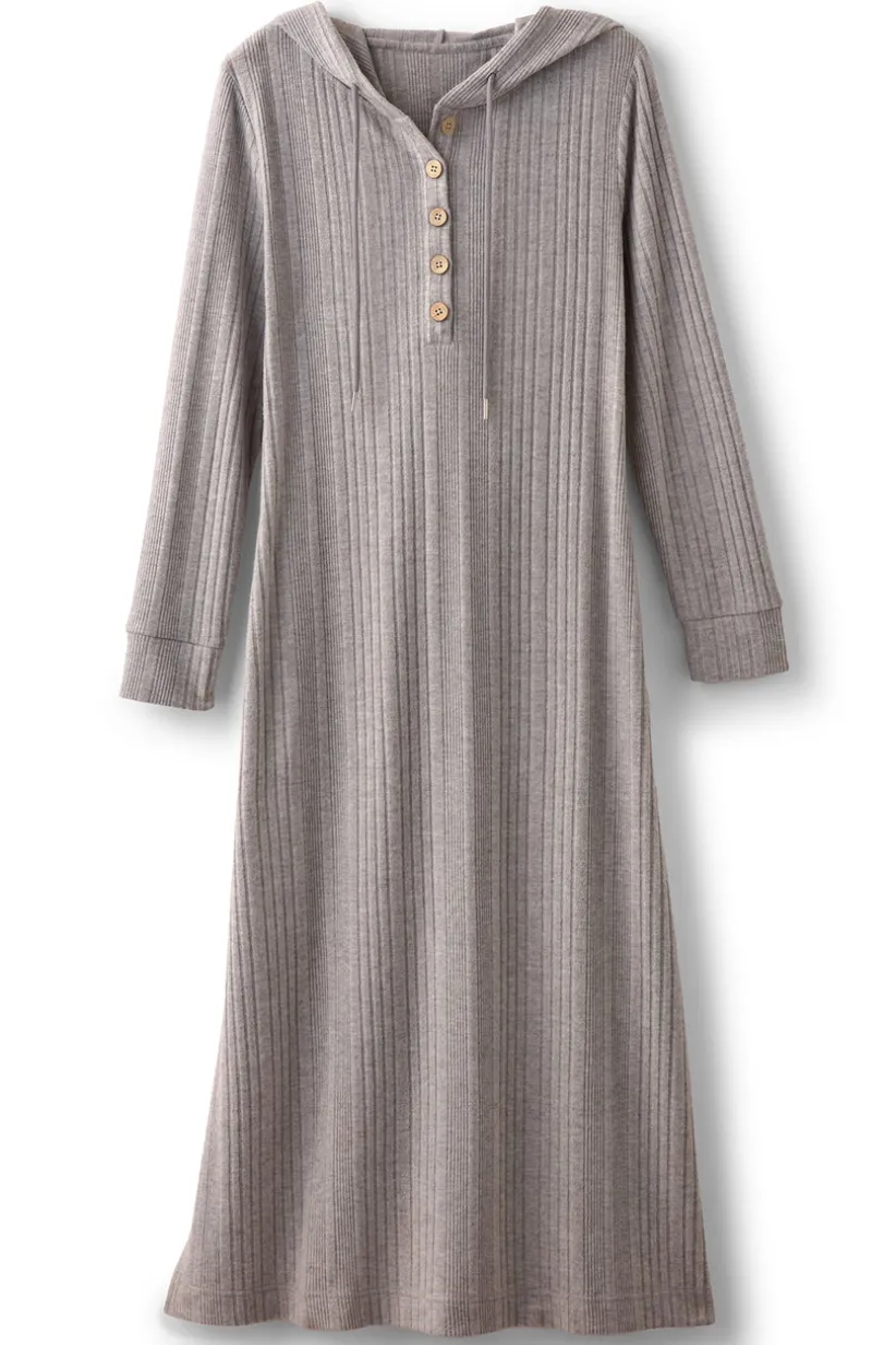 Soft Surroundings Loungy Lover Dress HeatherGrey Flash Sale