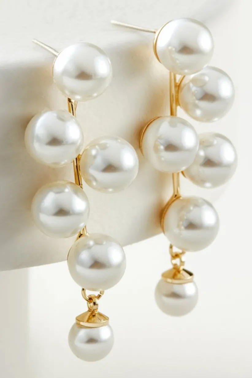 Soft Surroundings Lulu Pearl Drops Earrings Ivory Store