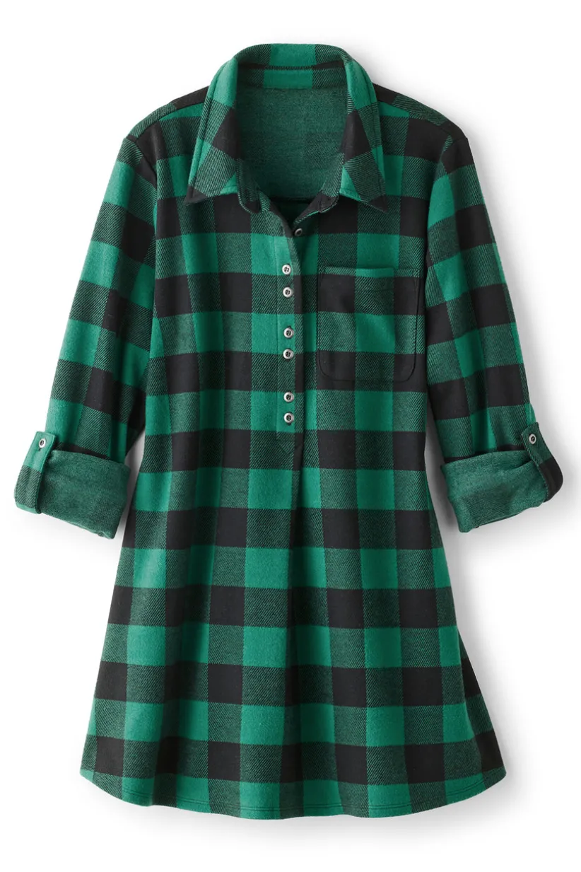 Soft Surroundings Mad About Plaid Tunic Discount