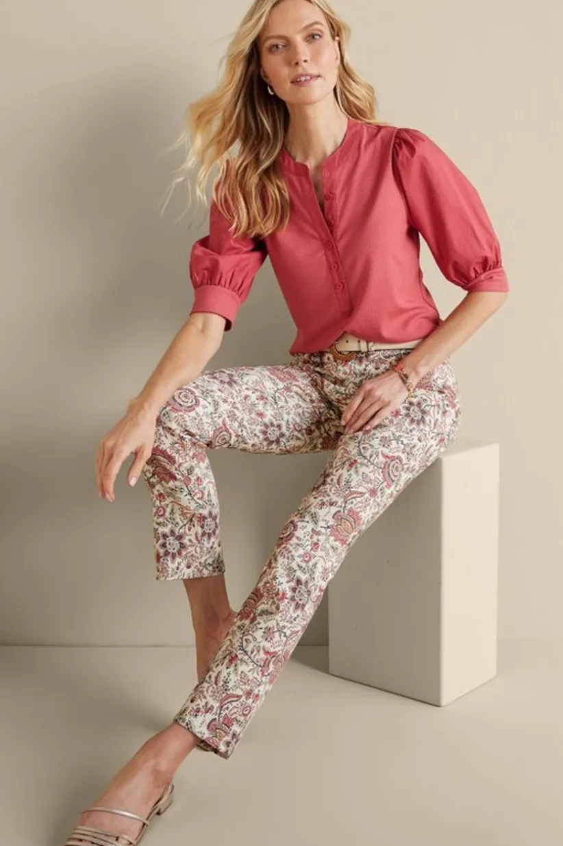 Soft Surroundings Manisha Straight Leg Jeans DesertJacobean Outlet