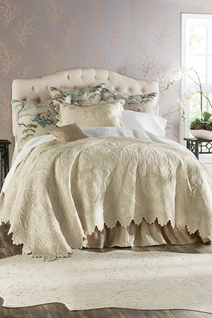 Soft Surroundings Marguerite Scalloped Quilt Gardenia Shop