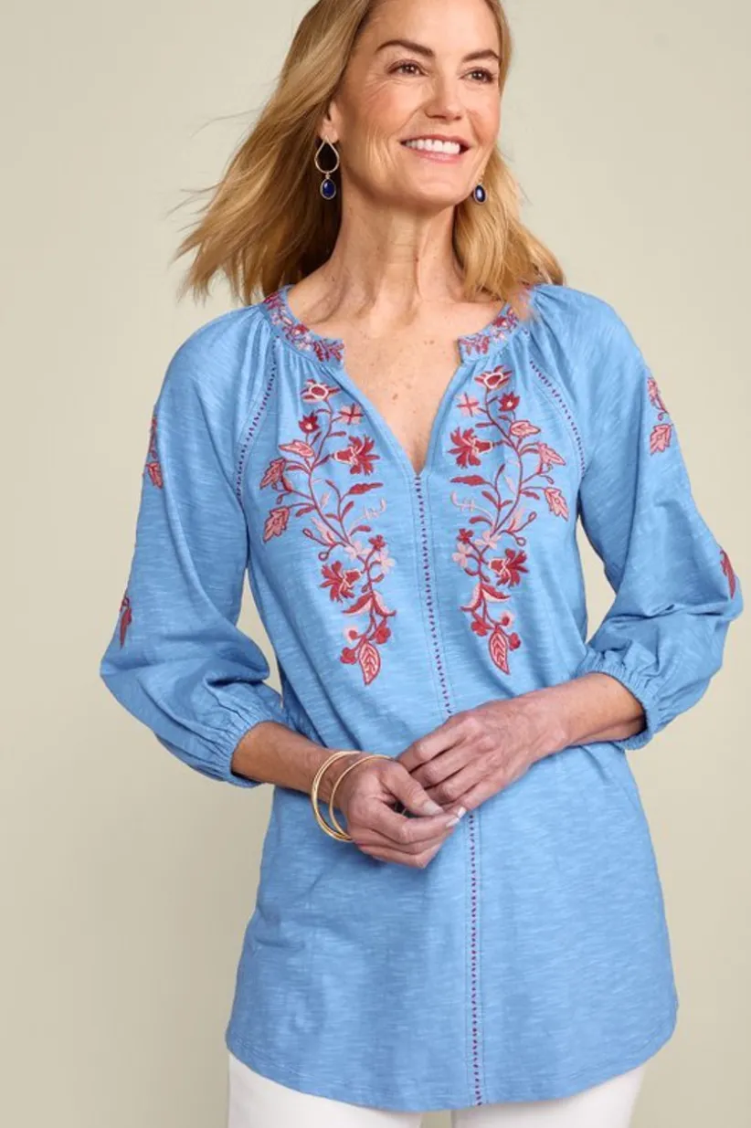 Soft Surroundings Meagan Tunic BlueBonnet Best Sale