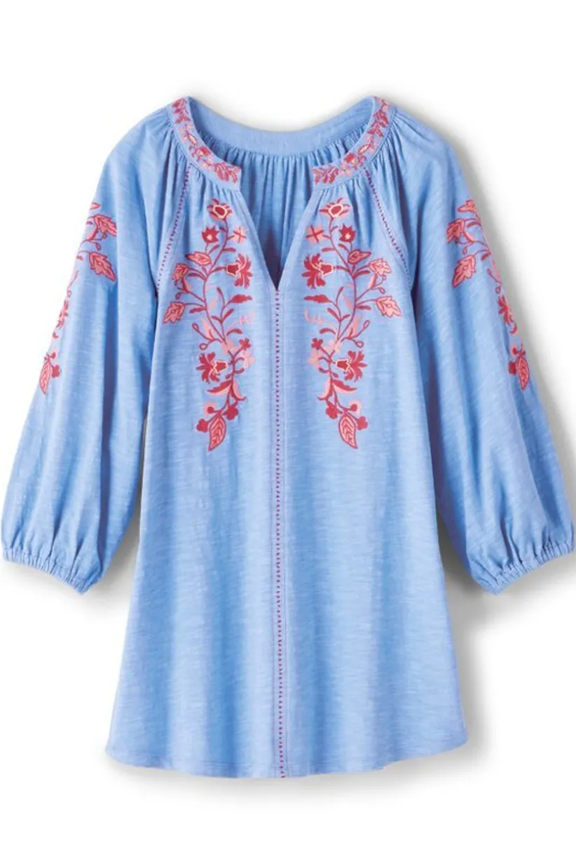 Soft Surroundings Meagan Tunic BlueBonnet Best Sale