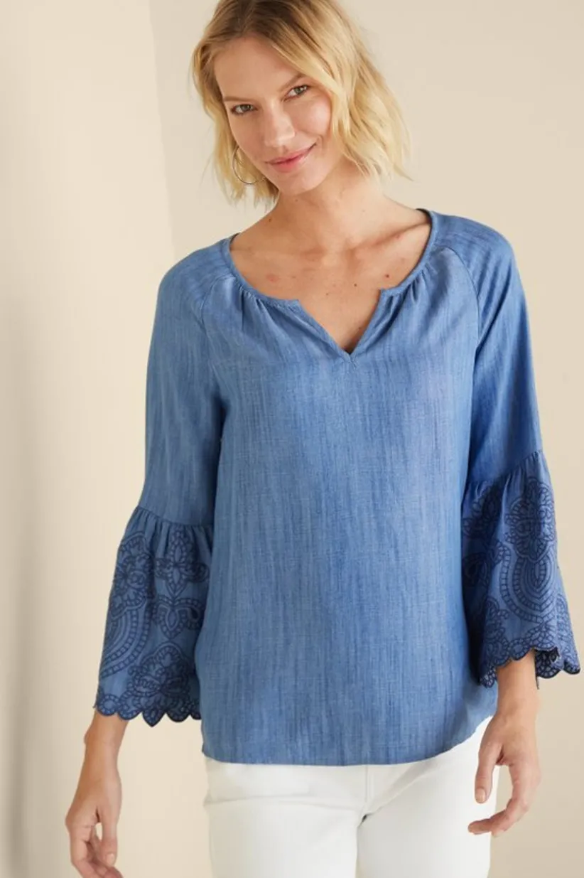 Soft Surroundings Misty Tencel™ Shirt MediumWash Store