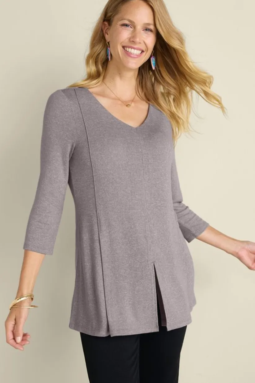 Soft Surroundings Ophelia Tunic HeatherGrey New