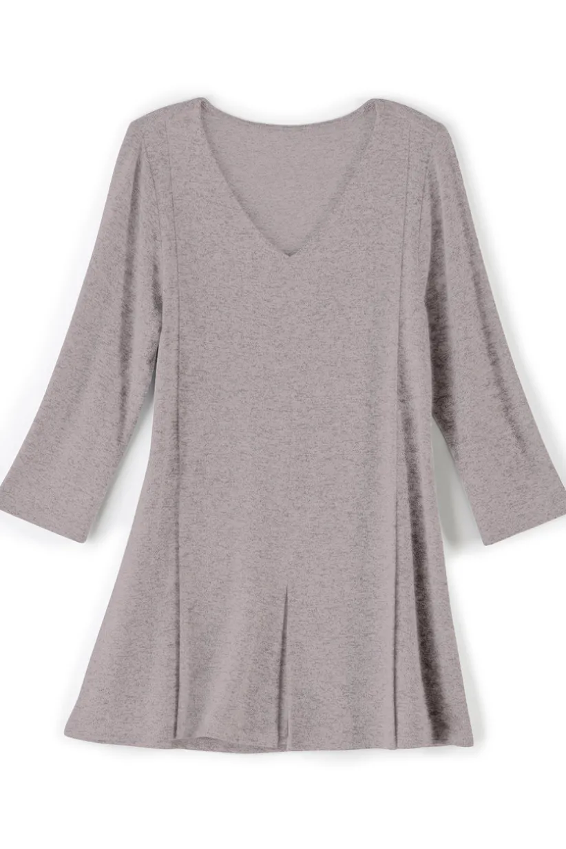 Soft Surroundings Ophelia Tunic HeatherGrey New