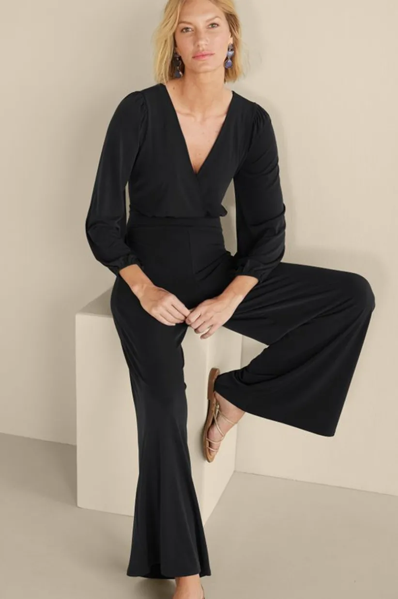 Soft Surroundings Penelope Long Sleeve Jumpsuit Clearance