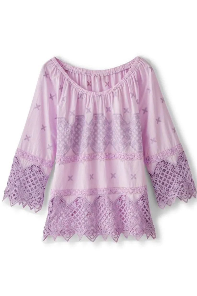 Soft Surroundings Pilar Off The Shoulder Top OrchidBloom Online