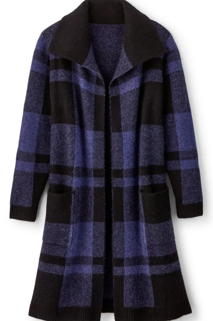 Soft Surroundings Posh Plaid Cardigan PoshPlaid Outlet