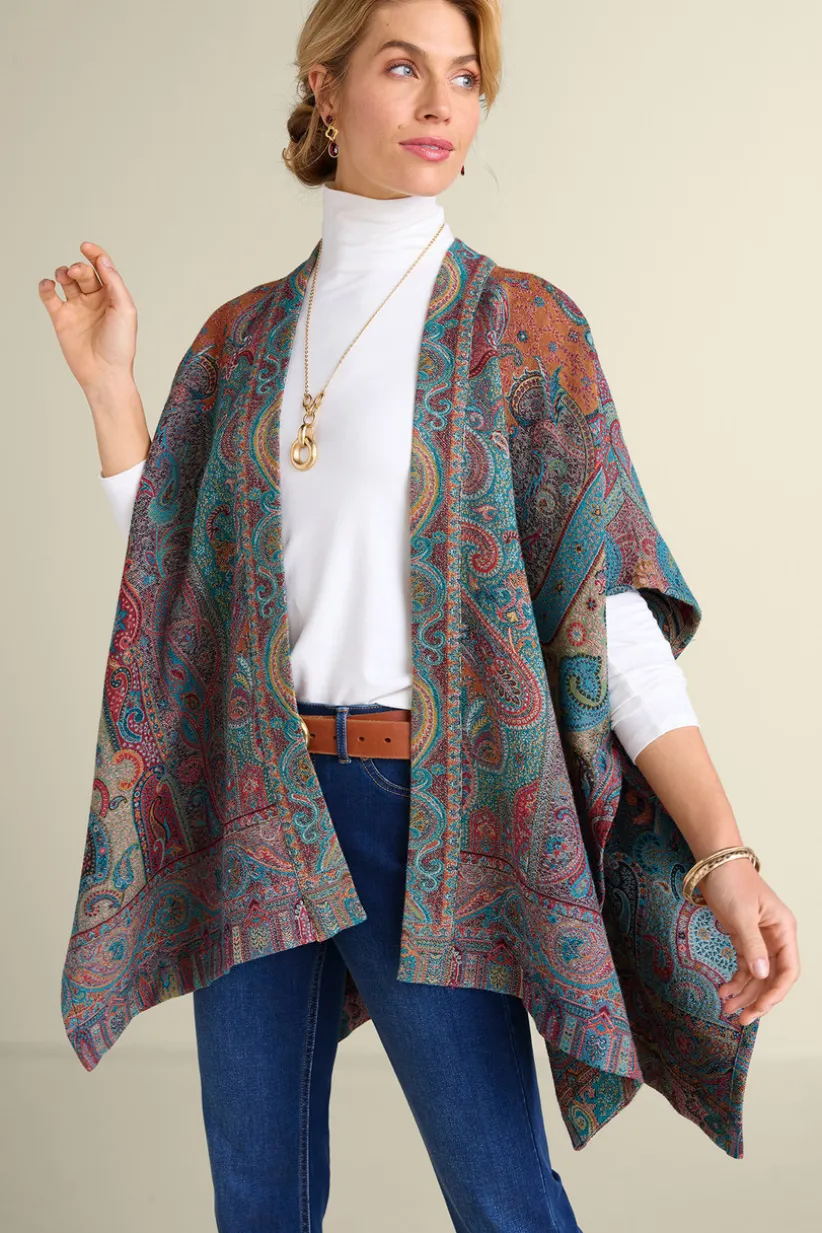 Soft Surroundings Rhea Woven Kimono Wrap Multi Cheap