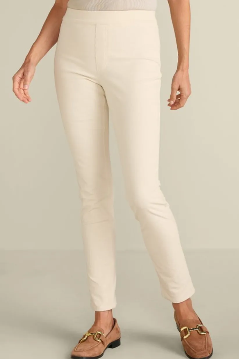 Soft Surroundings Rockland Corduroy Slim Leg Pull On Pants New