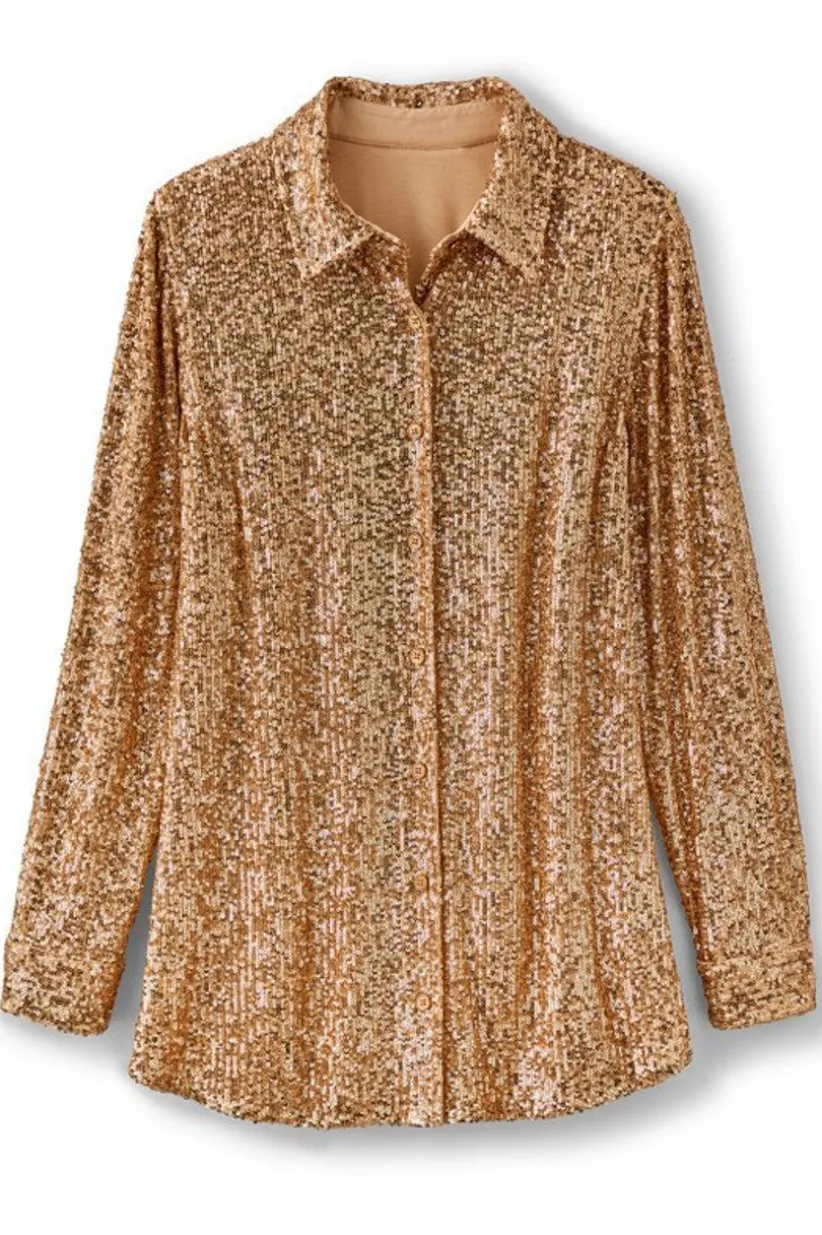 Soft Surroundings Sancerre Sequin Shirt Online