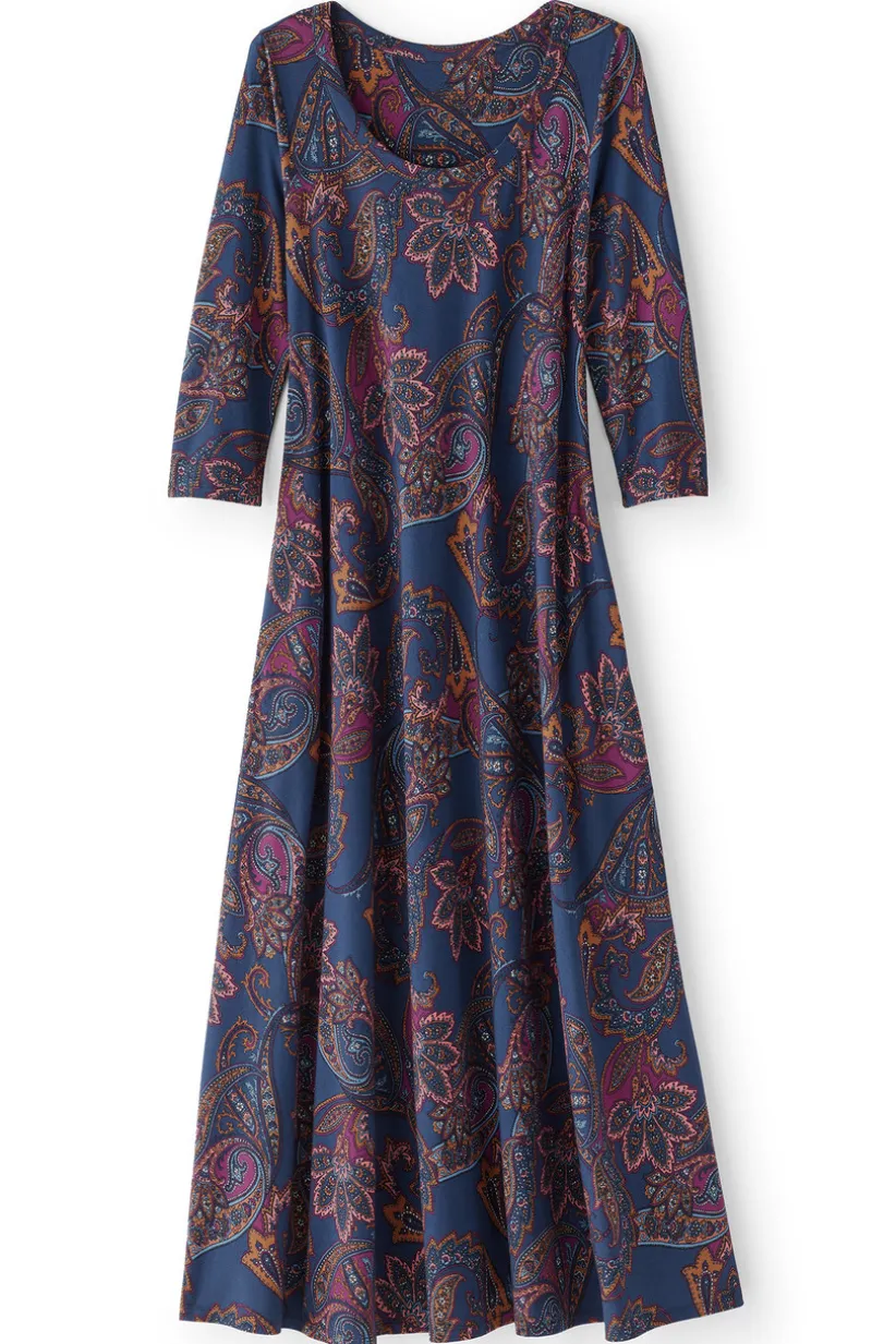 Soft Surroundings Santiago 3/4 Sleeve Dress Best