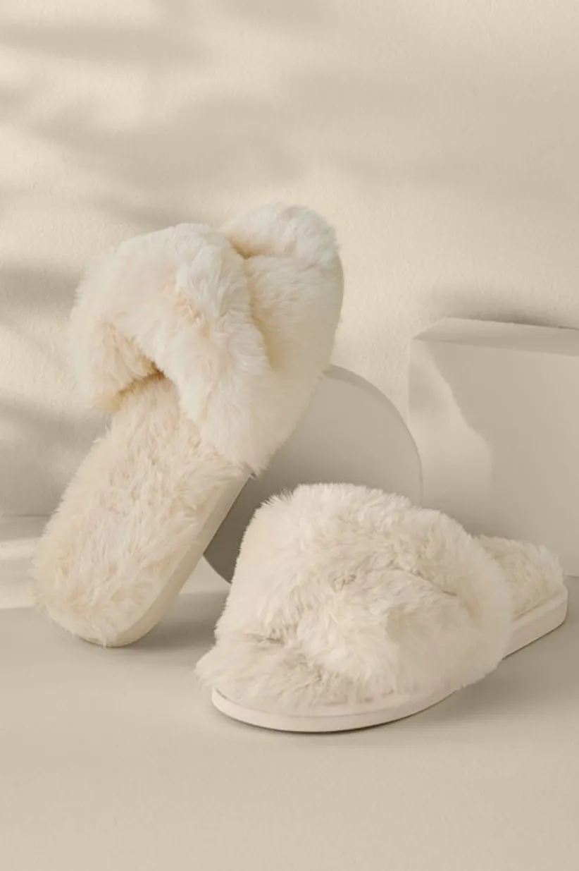 Soft Surroundings Shiraleah Stowe Slippers Ivory Shop