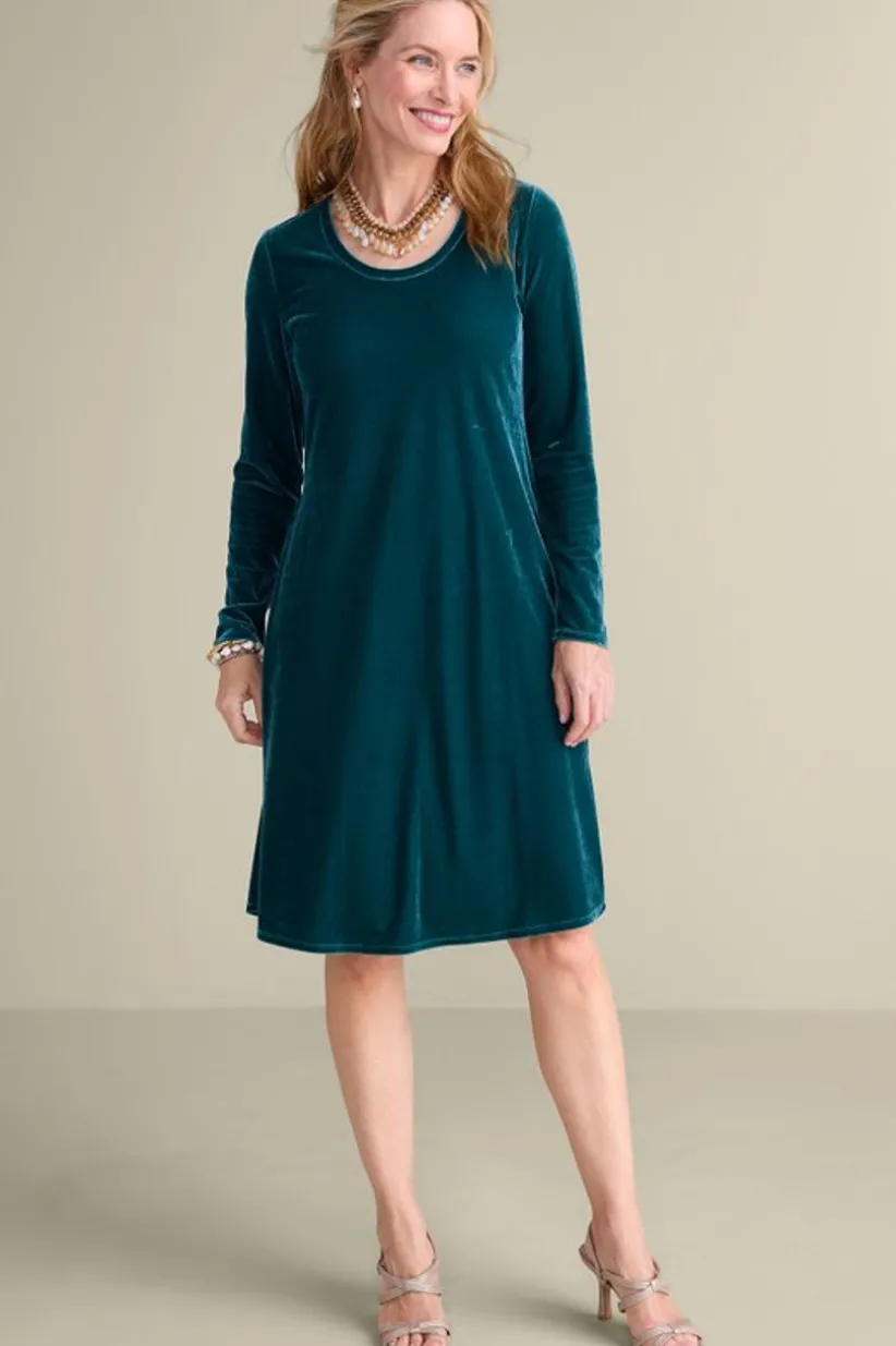 Soft Surroundings Short Santiago Velvet Dress Discount