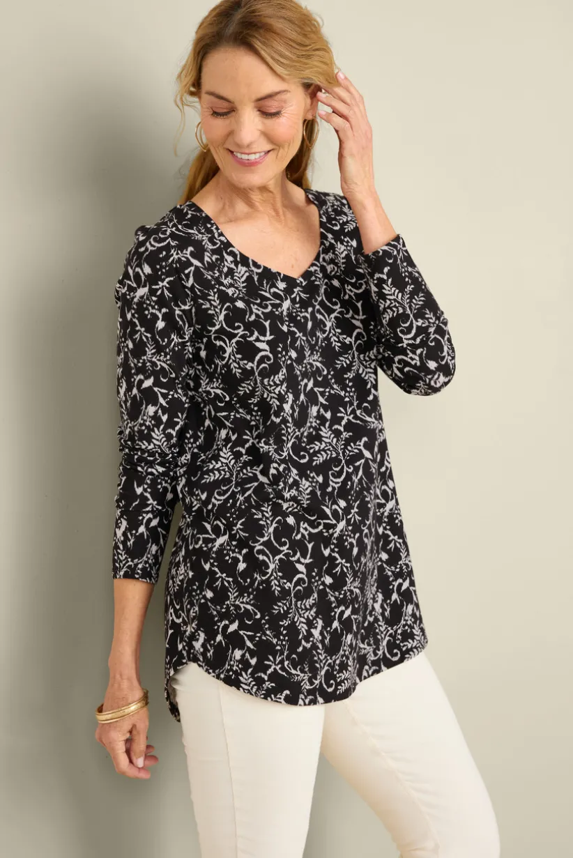 Soft Surroundings Soft Essential Supima Isabel Long Sleeve Tunic Store