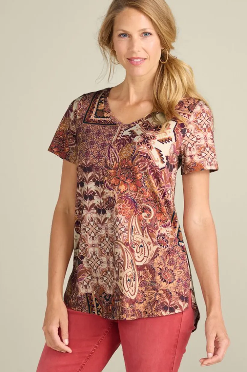 Soft Surroundings Soft Essential Supima Isabel Short Sleeve Tunic Sale