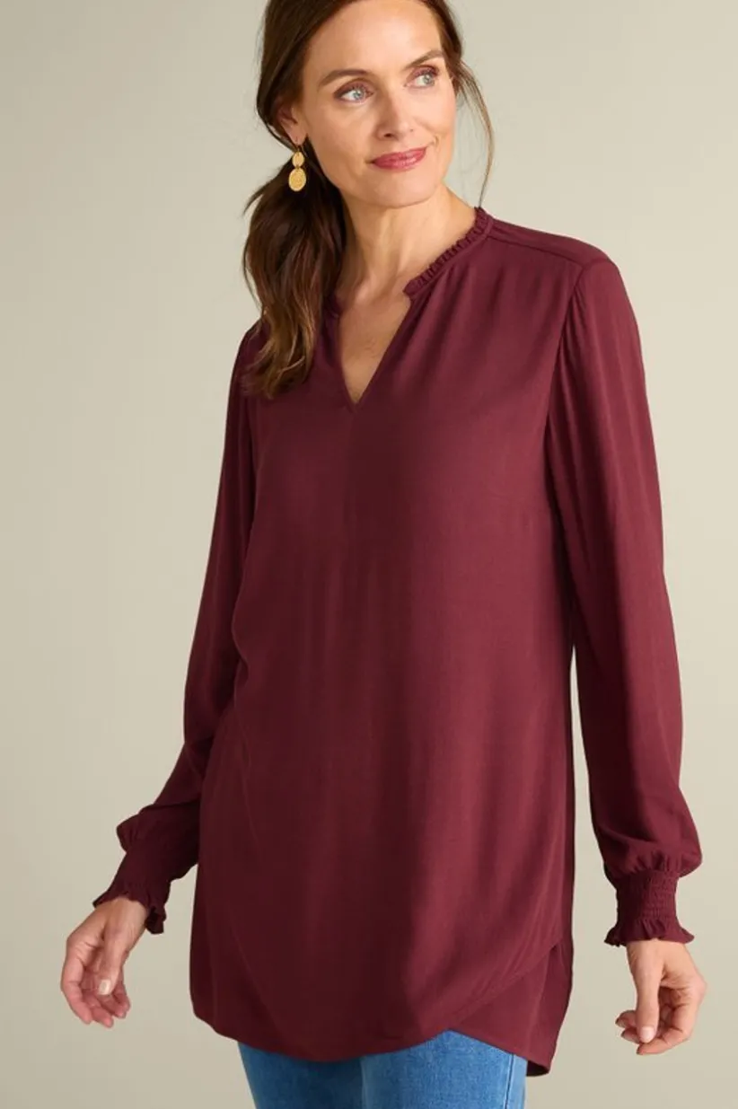 Soft Surroundings Trista Tunic Cabernet Best